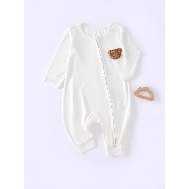 Bamboo Bodysuit Baby - Langärmliger, einteiliger Strampler aus Bambusfaser mit
