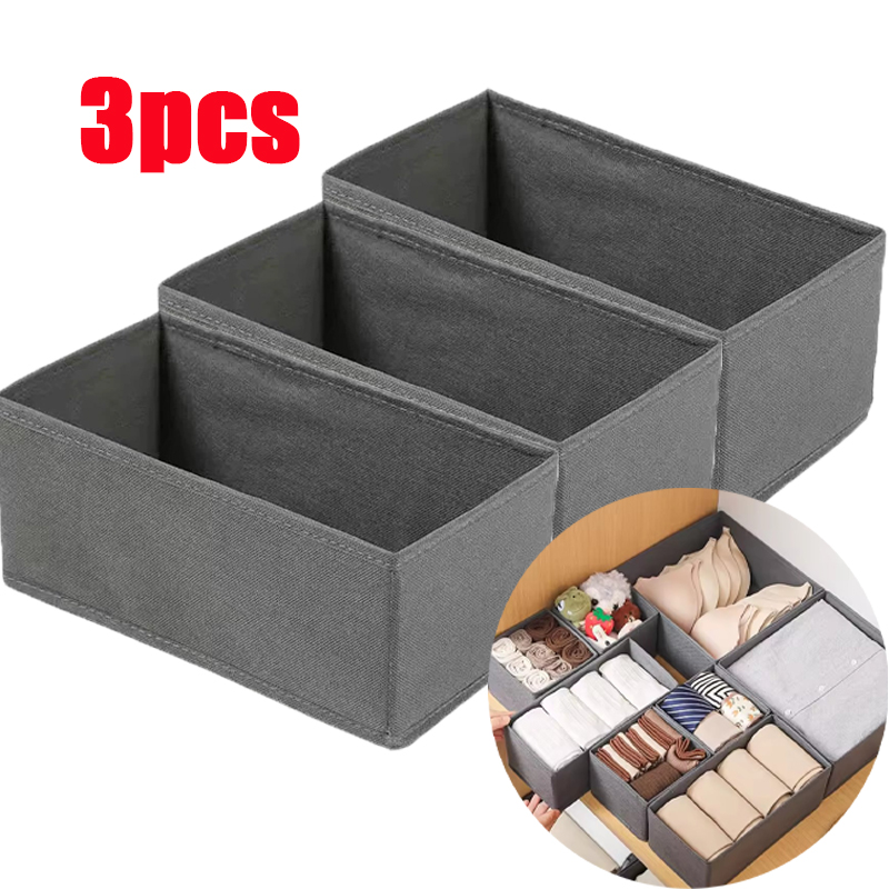 Baby Clothing Organizer - 3-teilige Unterwäsche-Aufbewahrungsbox aus Stoff, Schubladen-Organizer für