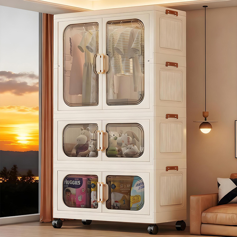 Baby Clothing Organizer - Installationsfreier Faltbarer Babykleiderschrank – Mehrstöckiger Spielzeugaufbewahrungsschrank